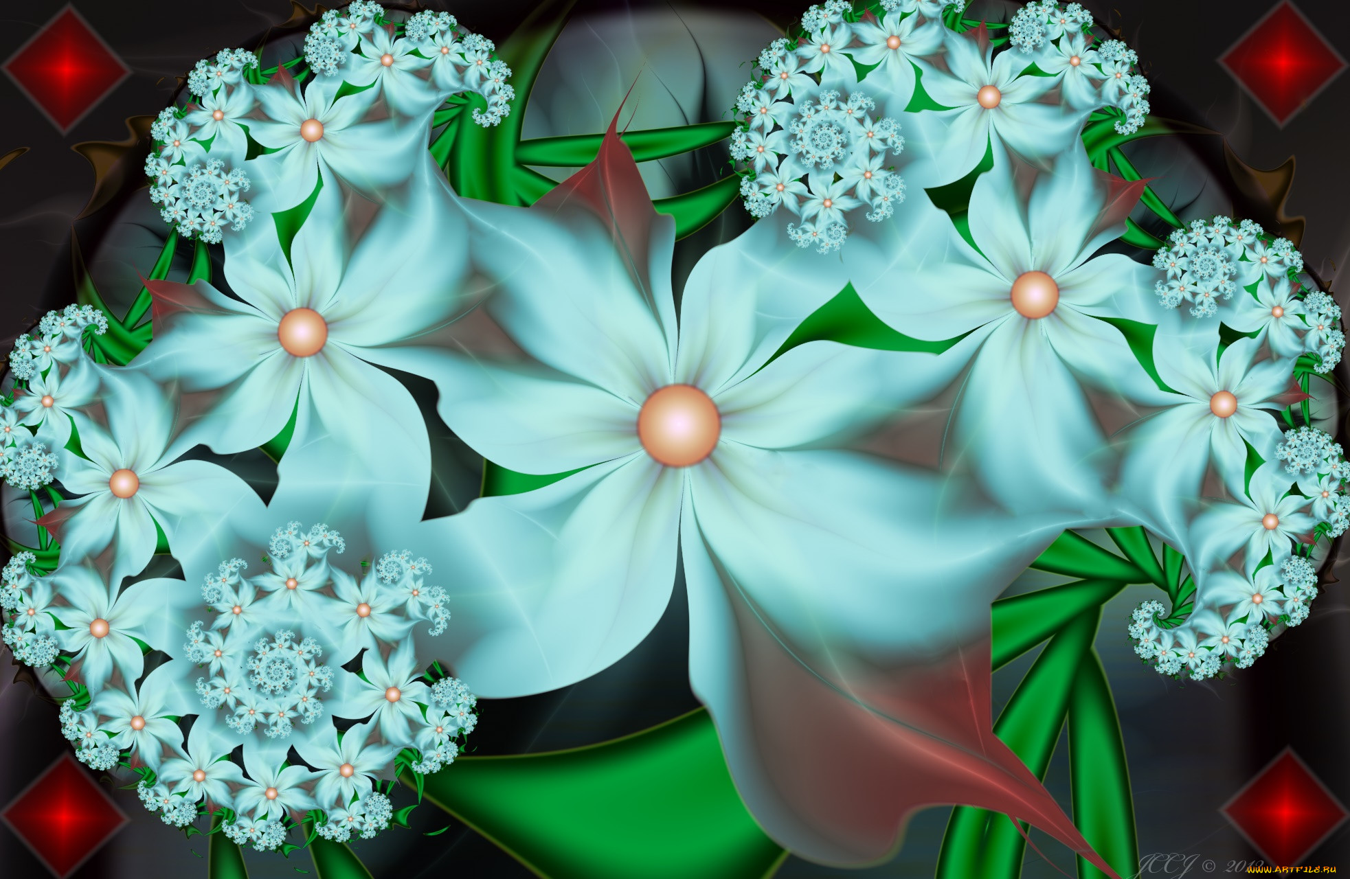 3 ,  , flowers, , , , 